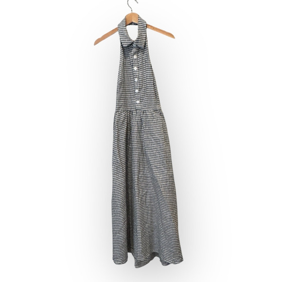 Reformation Tace Linen Open Back Midi Dress Size 4 -  veloxcontactcenter.com.br